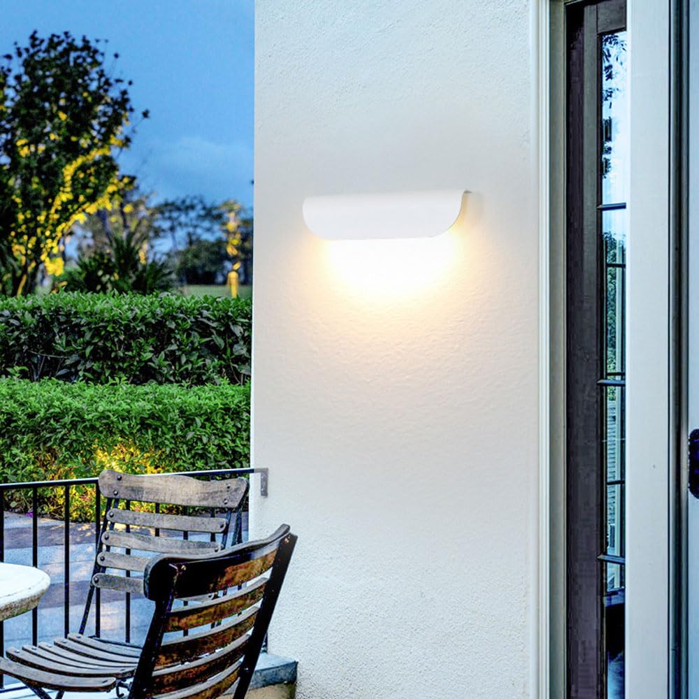 Nowoczesna lampa ścienna, lampa zewnętrzna, lampa ścienna LED, wodoodporna lampa ścienna na ganek, lampa zewnętrzna na patio, garaż lub dom.