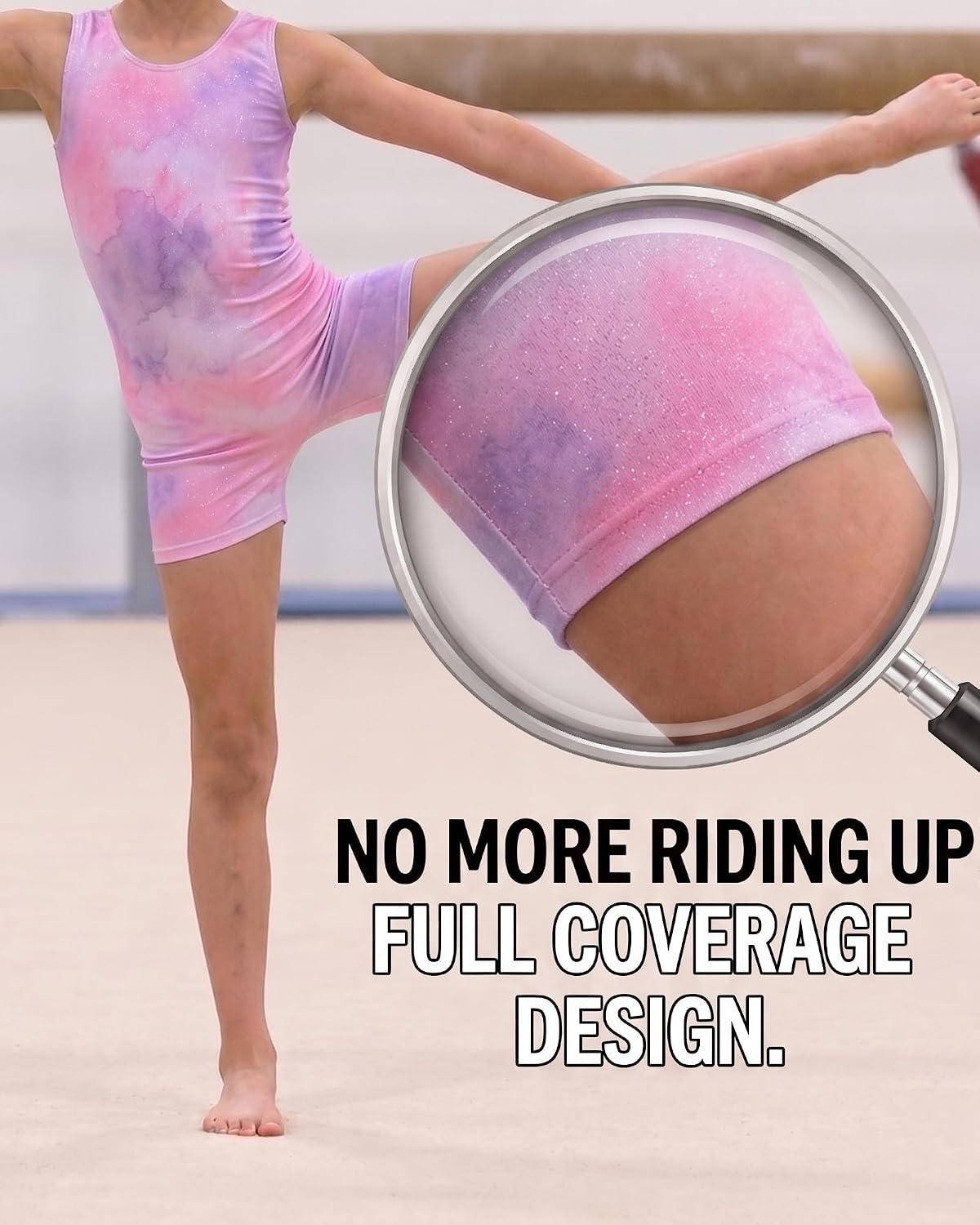 3 Pack Gymnastics Leotards for Girls Toddler biketard 2-8Y image 5
