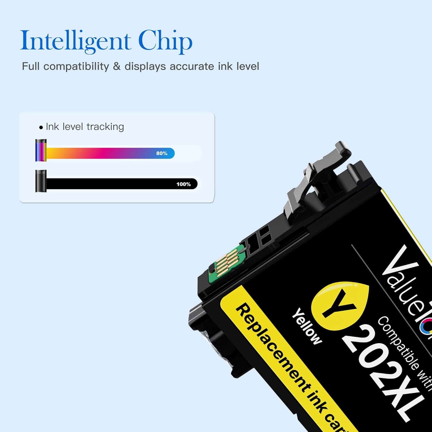 Valuetoner Remanufactured Ink Cartridges Replacement to use with Epson 202XL 202 XL for Workforce WF-2860 Expression Home XP-5100 (1 Black, 1 Cyan, 1 Magenta, 1 Yellow)