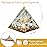 Hopeseed Orgone Pyramid for Positive Energy, Orgonite Rainbow Moonstone&White Crystal Healing Crystal Pyramids for Reduce Stress Chakra Reiki Healing Meditation Attracts Lucky and Success