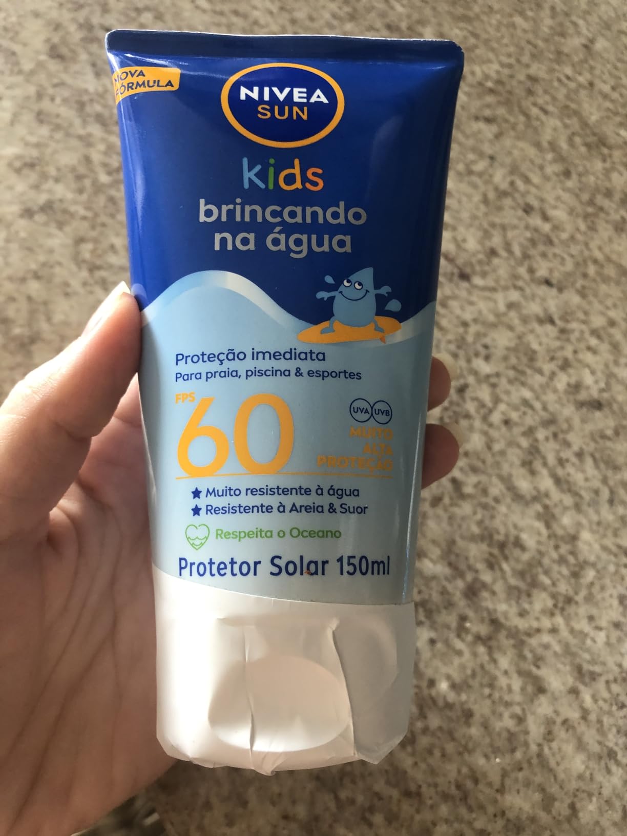 NIVEA SUN Protetor Solar Kids Brincando na Água FPS 60 150ml - Infantil ...