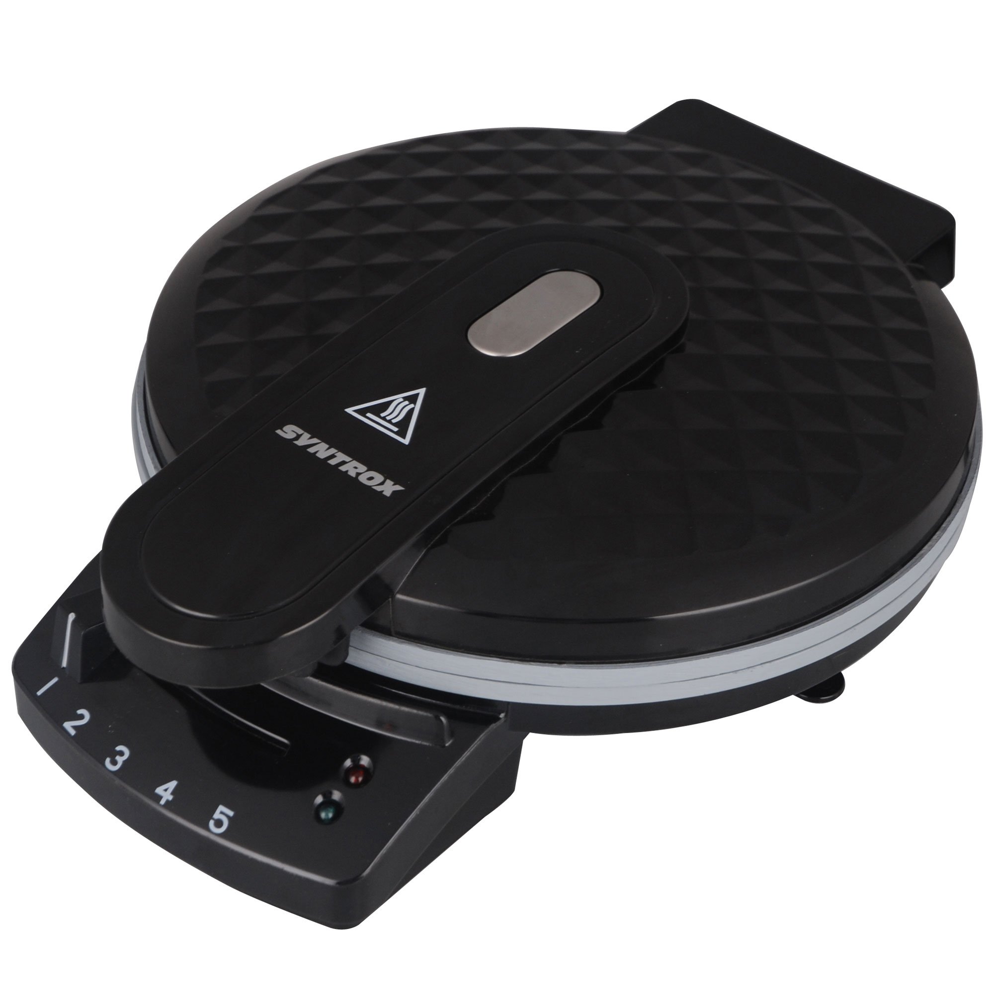 Syntrox Germany Waffle Maker Iron Ceramic Coating Heart Shape Thermostat Bake