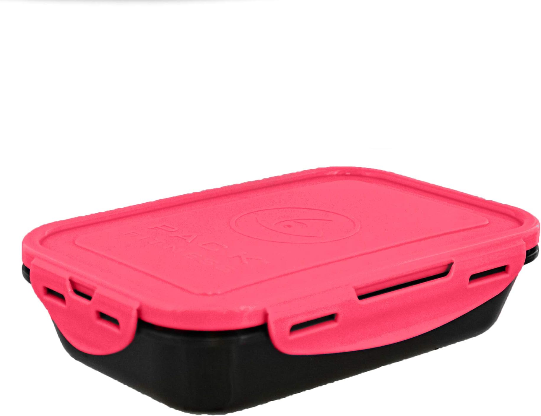 6 Pack Fitness Sure Seal Meal Prep Containers Set of 5 24oz (Black/Neon Pink)