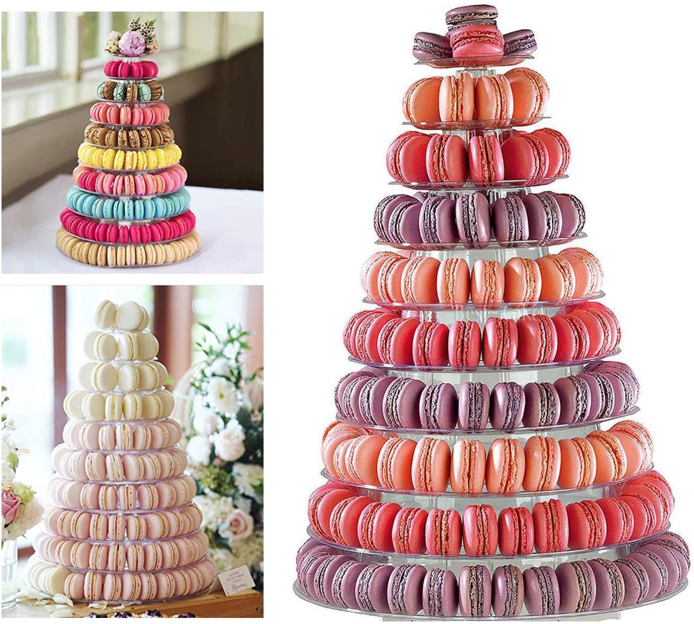 【専用】エレガントスタイルの特大サイズのマカロンタワー ピンクマカロンタワー ~Pink Love Macaron Tower~（KITTY SWEETS