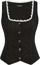 SCARLET DARKNESS Renaissance Traditional Vintage Sleeveless Medieval Corduroy Vest