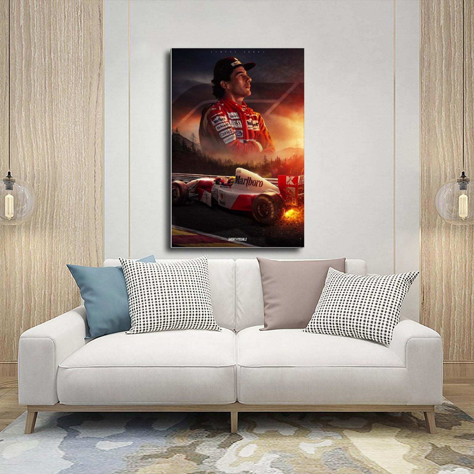 HOBIVA Ayrton Senna Da Silva Legend F1 Racer Art 14 Canvas Poster