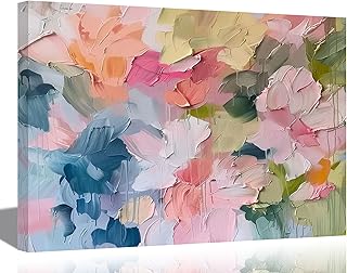 Color palette wall art showing abstract colorful painting