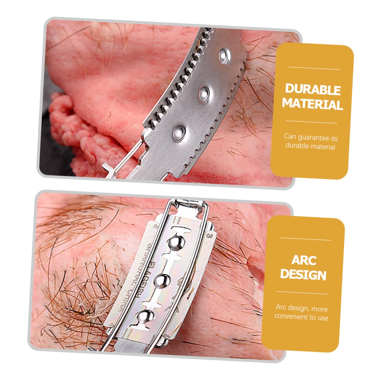 FELTECHELECTR 2sets Ergonomic Handle Hair Removal Tool Easy to Use Perfect for Supermarkets Farms 2pcs*2