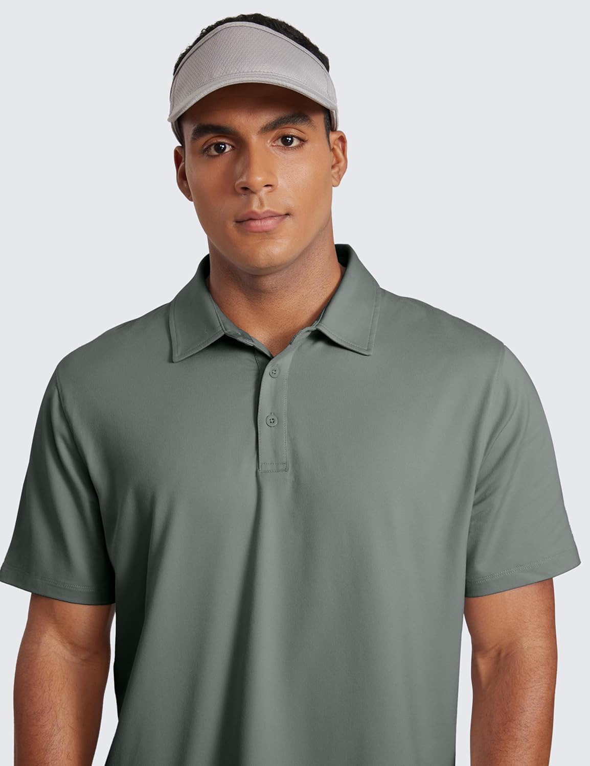 CRZ YOGA Cloud Jersey Polo Shirts for Men - Midweight Golf Short Sleeve Tops Soft Athletic Casual T-Shirts - Image 5