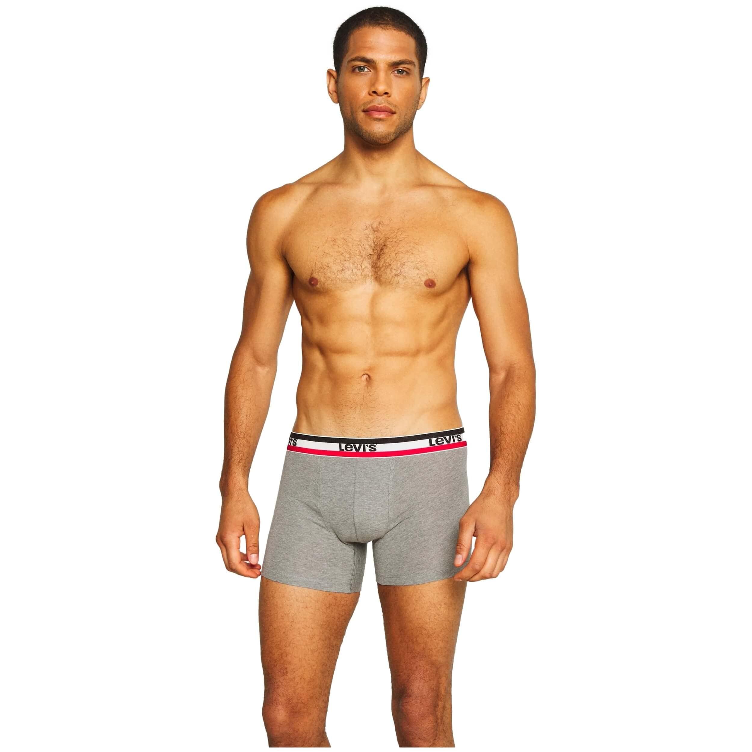 Levi's - Men's Underwear - Boxer Shorts - SPRTSWR logo (2-Pack) - Dress Blues - XL