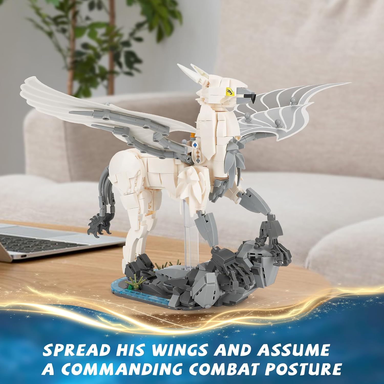 Magic Horse Animals Building Set, Fun Magical Creature Figure Building Toy with Movable Wings, Compatible with Lego for Adults, Creative Birthday Gift for Teens Boys Girls 8-14+ (698 PCS)