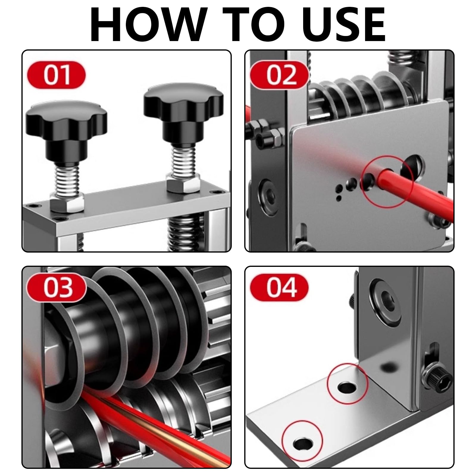 Pince à Dénuder, Pince à Dénuder 6 Trous 1-17 Mm Outil De Dénudage Automatique De Câble Manuel électrique 2 Modes Machine à Dénuder Machine à Dénuder 5 Fils Dénudés En Même Temps Avec 5 Lames