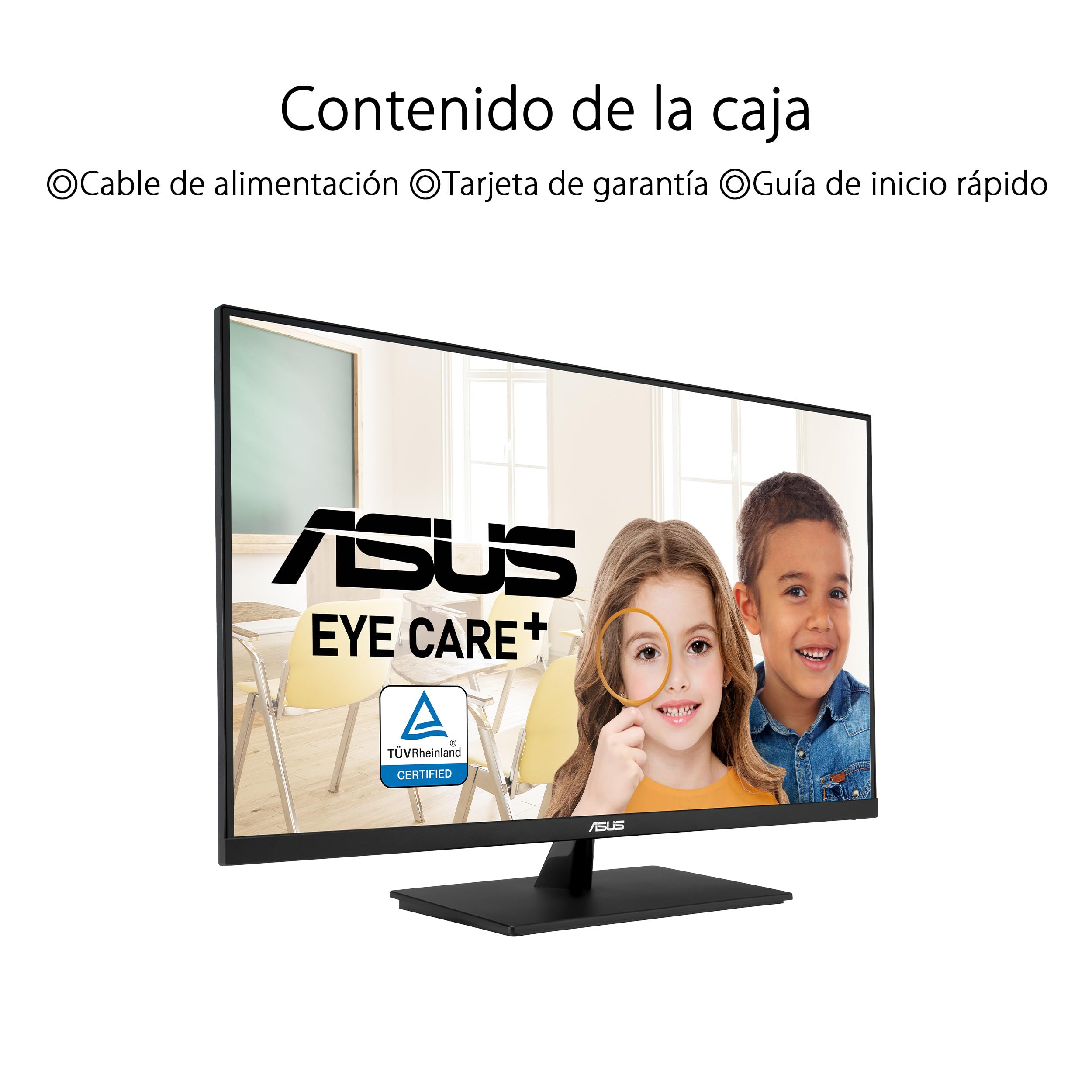 ASUS VP327Q - Monitor Eye Care de 31,5", 4K UHD (3840 x 2160), 99% sRGB, HDR-10, Adaptive-Sync, DisplayPort, HDMI, antiparpadeo, Filtro de luz Azul, montable en Pared