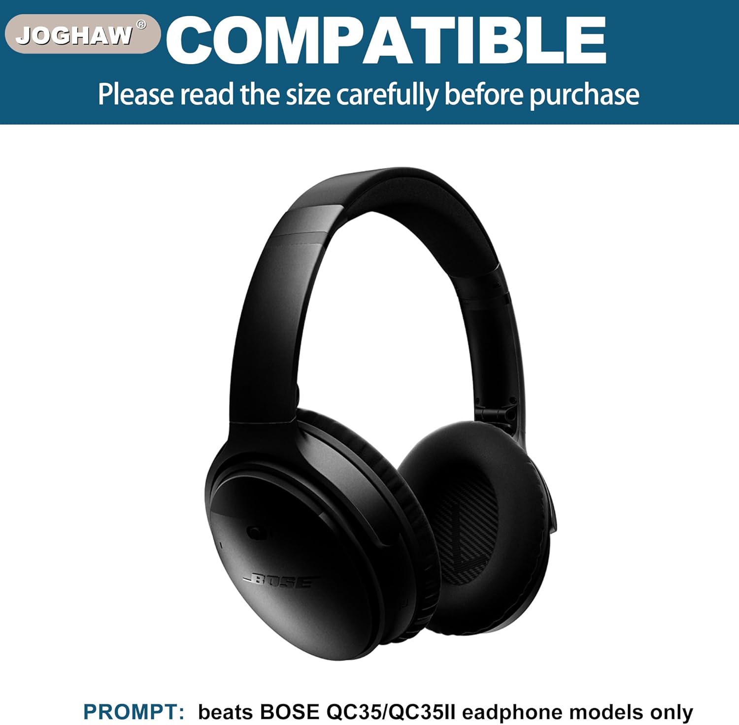 Soft Velour Ear Pads, Replacement Ear Pads for Bose Quiet Comfort QC35 Headphones, with Softer Memory Foam and Durability, with Good Audio Quality - Image 6