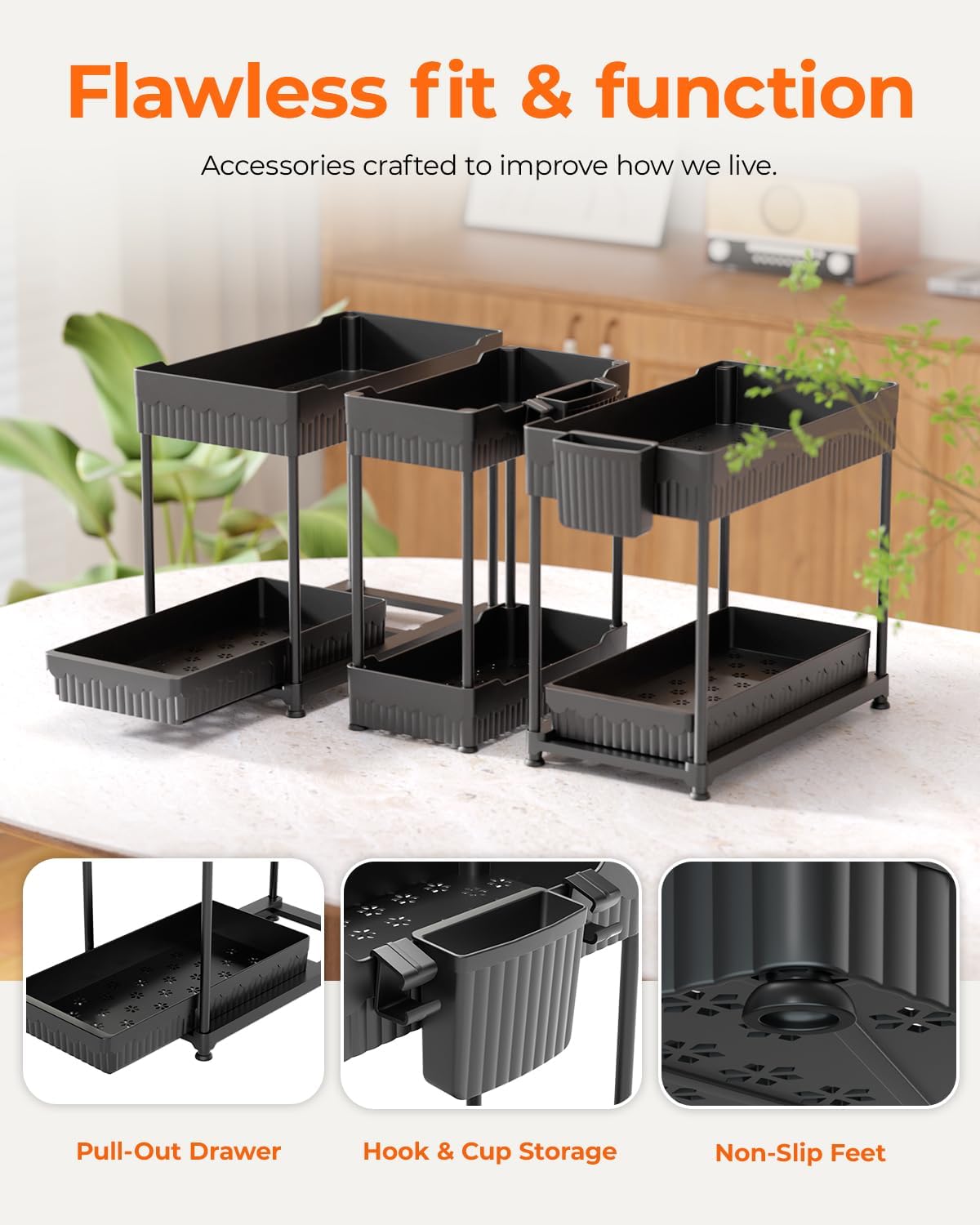 cabinet storage organizer