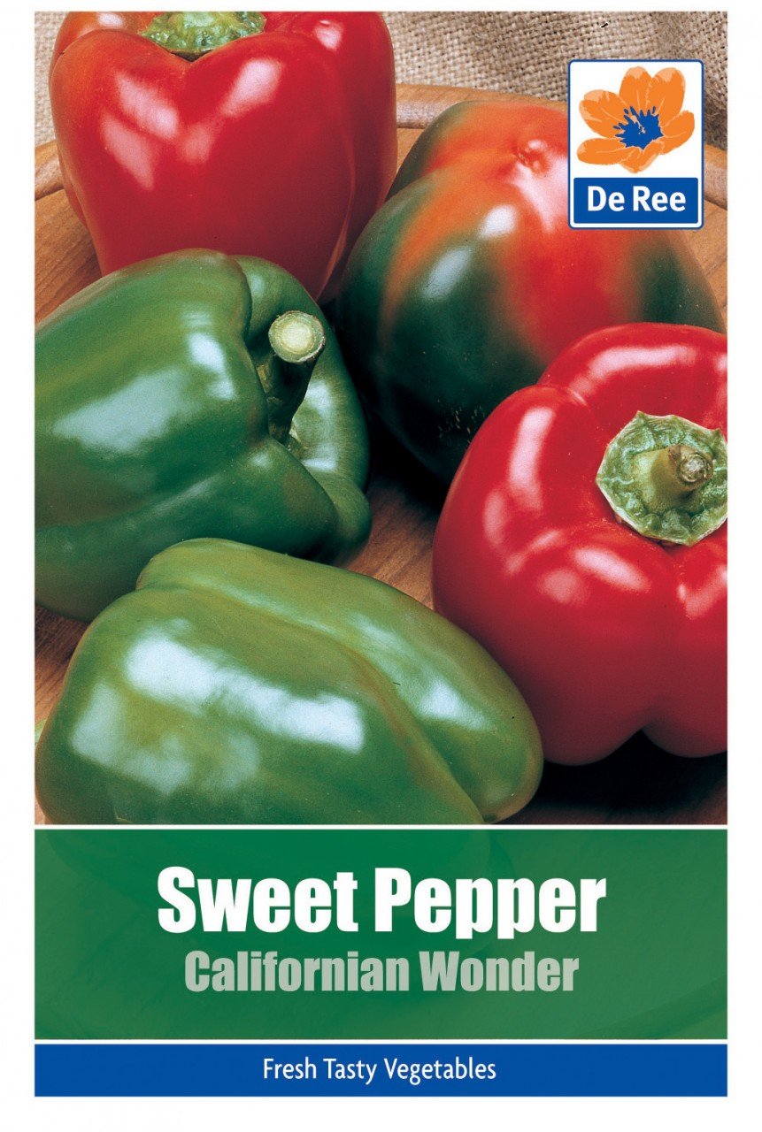 Vegetable Seeds - Sweet Pepper (Californian Wonder)