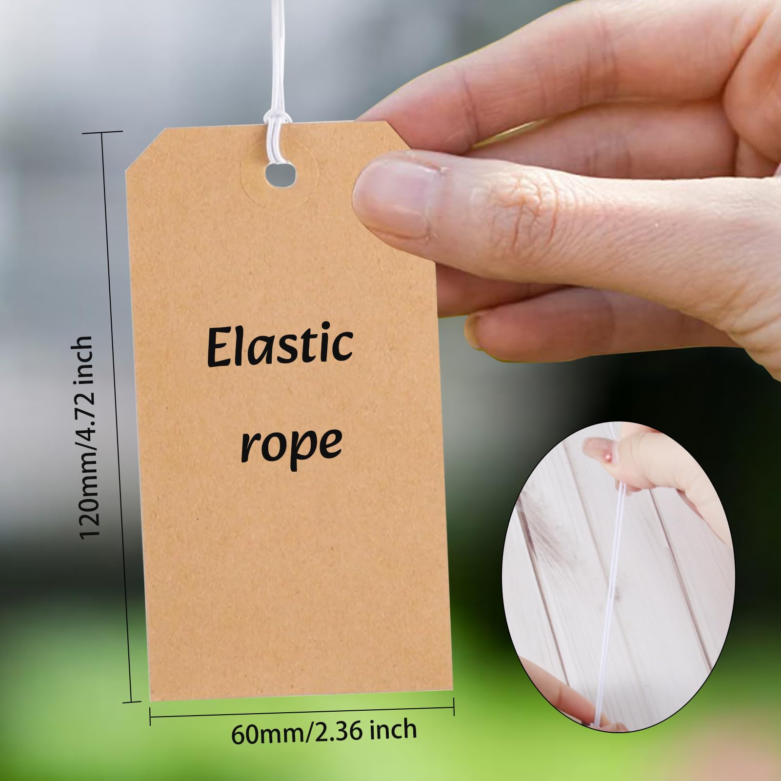 200 PCS White Kraft Scalloped Paper Gift Tags With 100 Ft Natural Jute Twine – 2.4 Inch Diameter