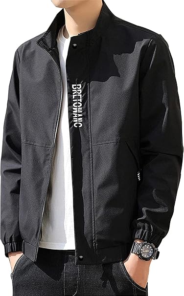 Amazon Co Jp Amazon限定ブランド Asby ジャケット メンズ ジャージジャケット トラックジャケット アウター スポーツウエア 長袖 M 3xl カジュアル アールシーズン シンプル ファション 通勤 通学 L ブラック ファッション