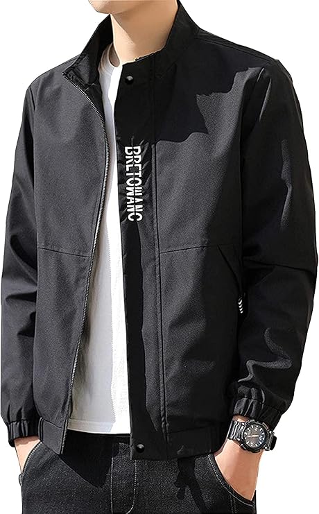 Amazon Co Jp Amazon限定ブランド Asby ジャケット メンズ ジャージジャケット トラックジャケット アウター スポーツウエア 長袖 M 3xl カジュアル アールシーズン シンプル ファション 通勤 通学 L ブラック ファッション