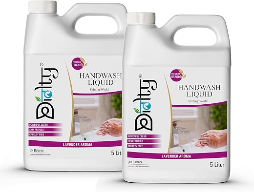 Diolty Hand Wash Liquid 10L Lavender Refill Can - 99.9% Germ Protection, Moisturizing, Paraben-Free, Long-Lasting Scent, B...