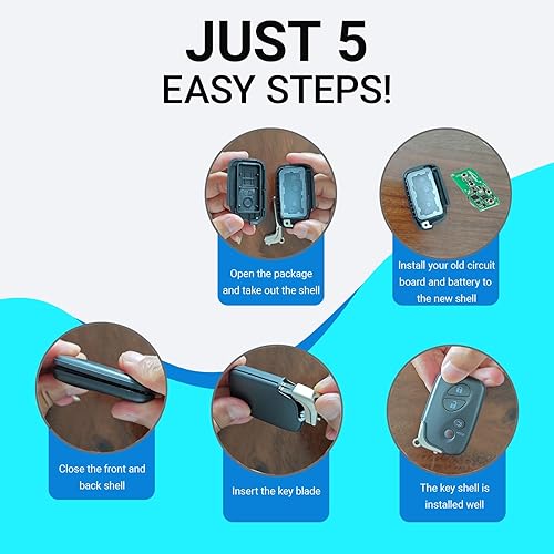 Miniatura 5 de Funda de repuesto para llavero Lexus ES GS es LS LX ES350 GS300 GS350 GS430 GS450h ISC IS250 IS350 LS460 LS600h sin llave