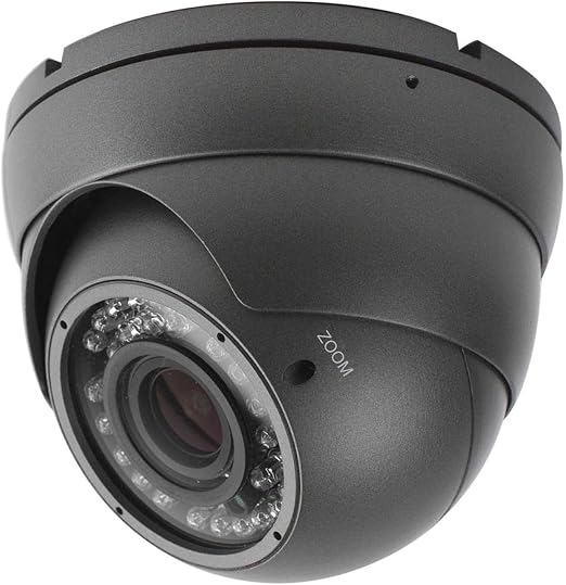 1080P Varifocal Security Camera - 2.8-12mm Lens, 4-in-1 (TVI/CVI/AHD/CVBS), White Dome