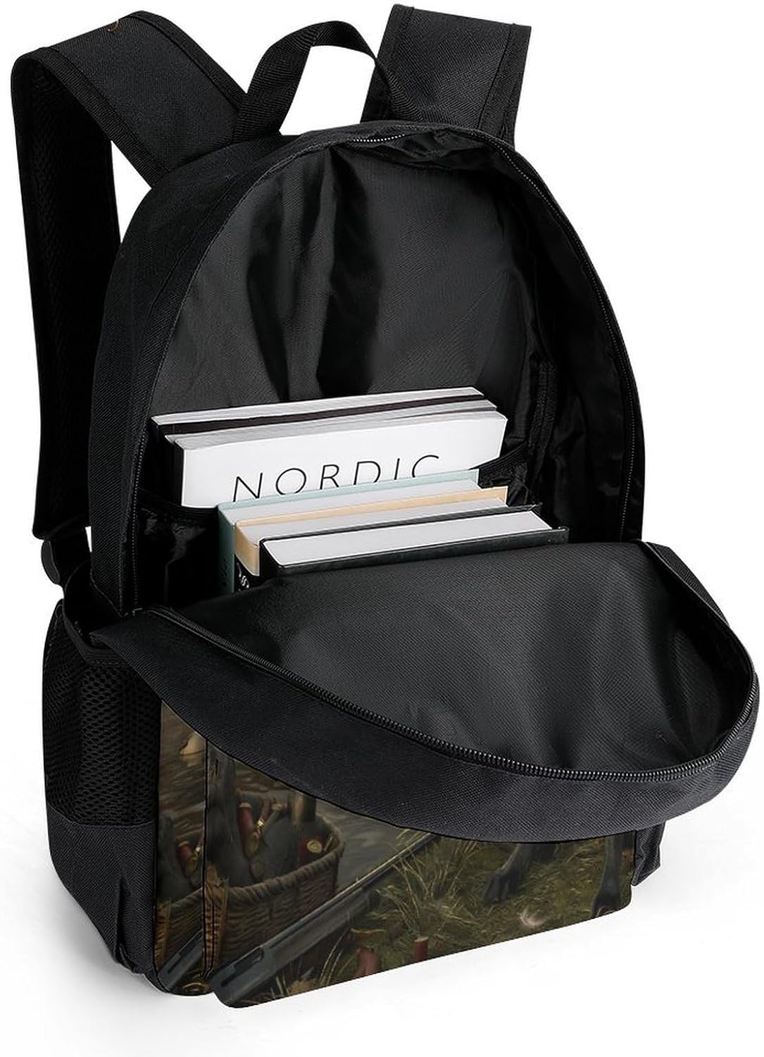 Lab Hunting Dog Wetland Scene Backpack Lightweight Backpacks Work Bag