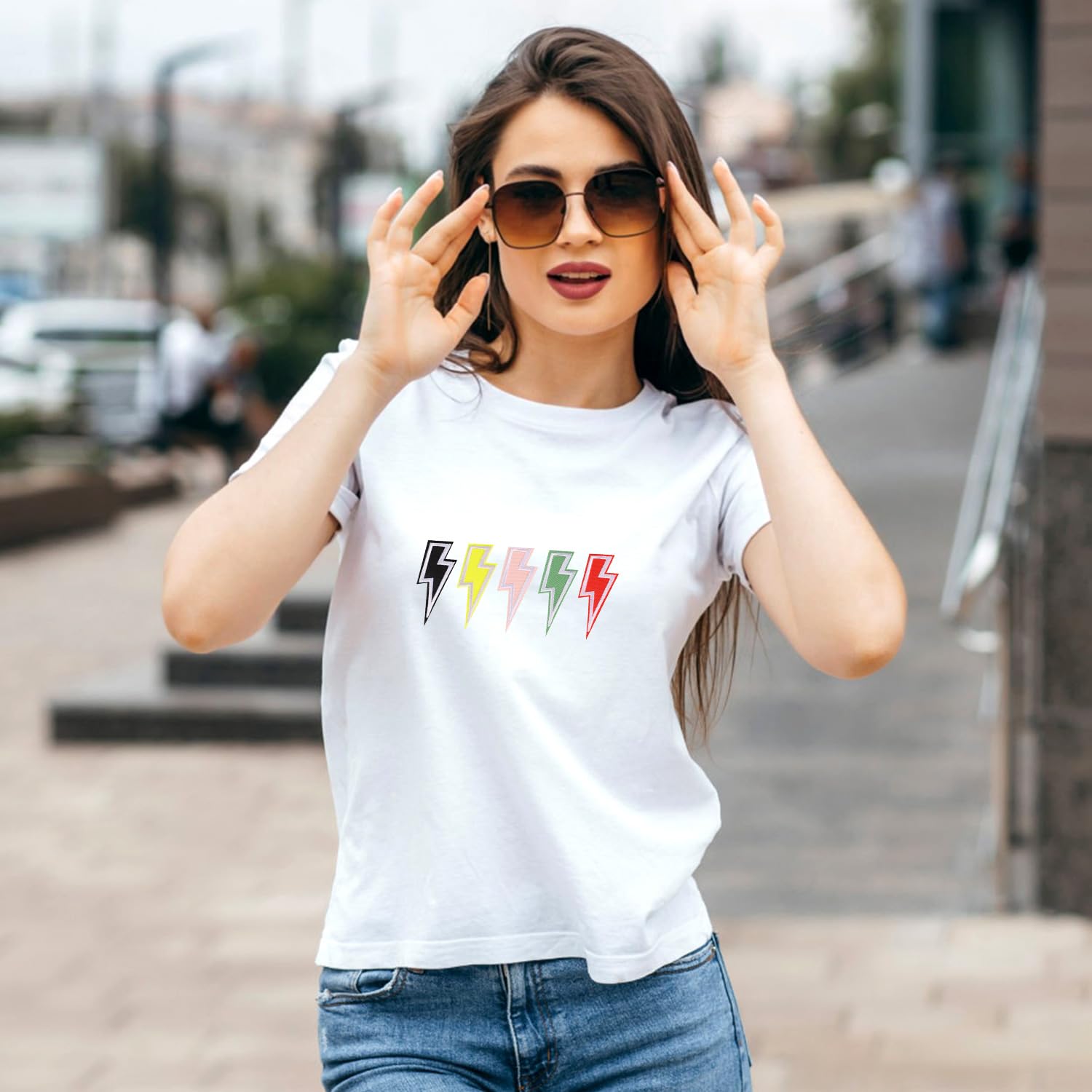 Urbanski Toppa Ricamata Fulmine Giallo, 8x5 Cm - Termoadesiva E Da Cucire, Ideale Per Personalizzare Abbigliamento E Accessori