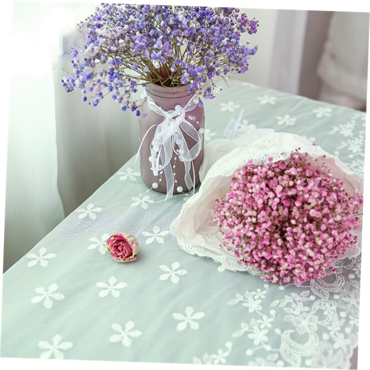 SHINEOFI 3rollen Blumenband Mit Perlen Dekoratives Hochzeitsband Weiß Für -bouquets Und Festlichkeiten Für Hochzeiten Und Festliche Anlässe Langlebig Und Vielseitig Einsetzbar