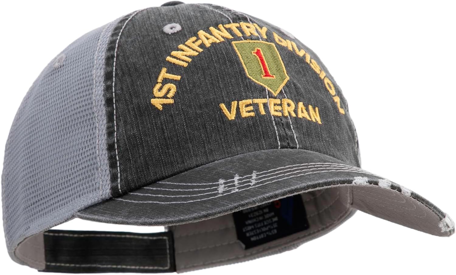 U.S. Army 1st Infantry Division Embroidered Low Profile Special Cotton Mesh Cap - Image 5