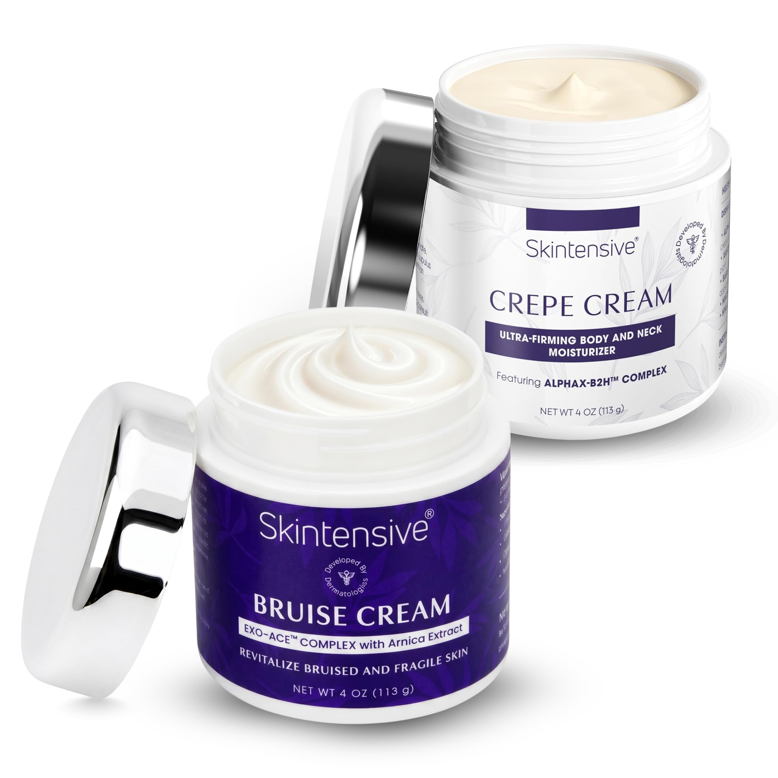 Amazon.com: SKINTENSIVE Bruise Cream + Crepe Cream Bundle, Non