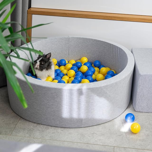 Foto 6 de 7 de Petsona Piscina para Perros De Bolas, Suave Espuma Piscine para Gatos Piscina De Bolas Redonda Mascotas