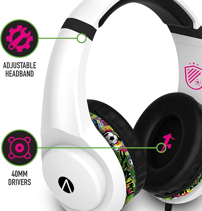 Audífonos STEALTH Street Gaming con Base (Blanco, Negro/Verde) miniatura 6