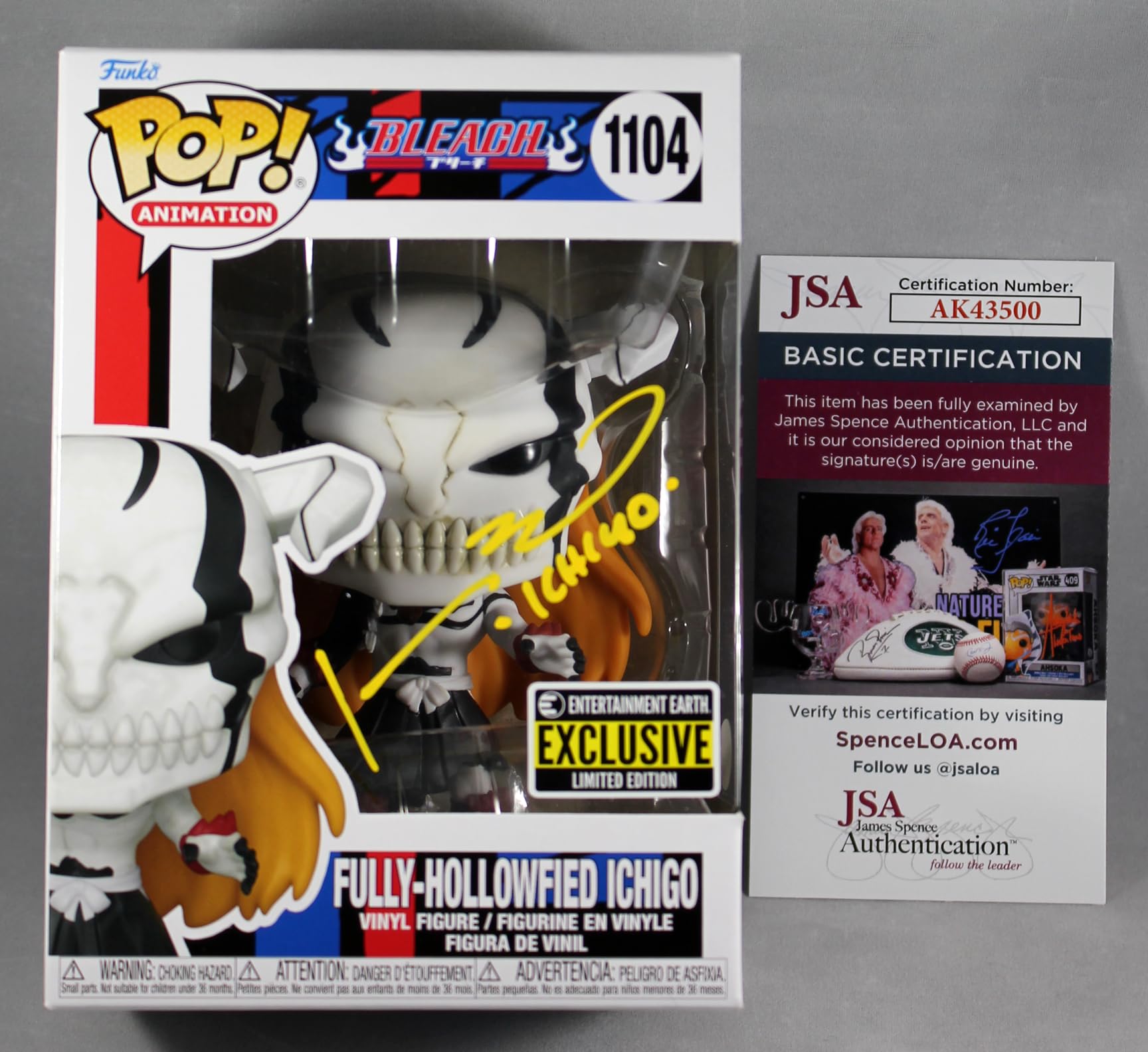 Johnny Yong Bosch Signed Fully-Hollowfied Ichigo Bleach