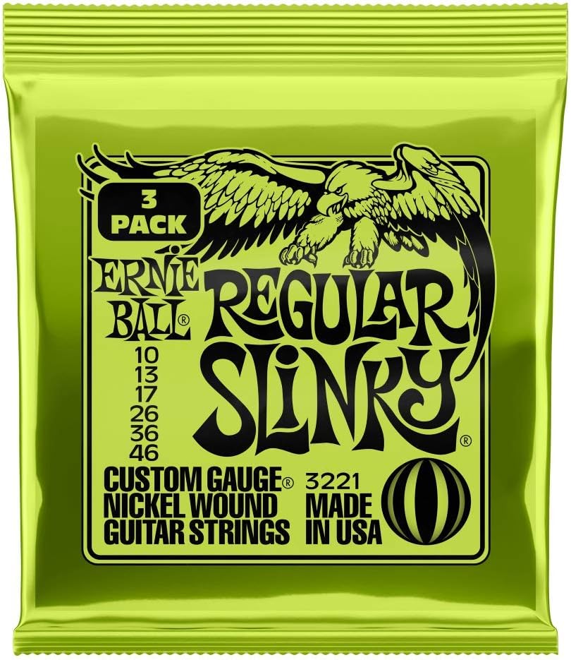 Gator Cases Transit Series Electric Guitar Gig Bag + Ernie Ball Regular Slinky Nickel Wound Electric Guitar Strings