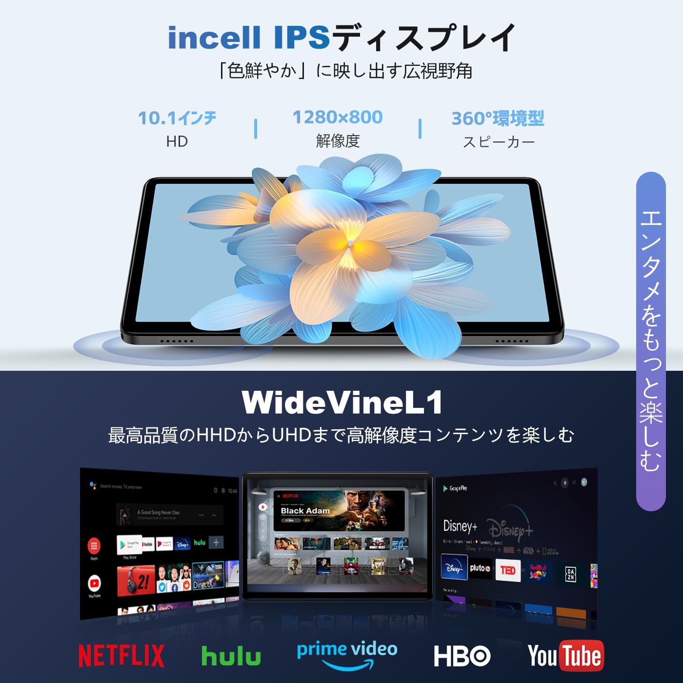 Amazon.co.jp: タブレット 10インチ 【2025高性能モデル 12GB+64GB+1TB