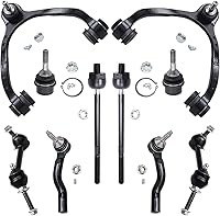 Vista 174 de Detroit Axle - Kit de suspensión delantera RWD de 10 piezas para Chevy GMC Silverado Sierra 1500 1999-2006, 2 brazos de control superior, 2 rótulas