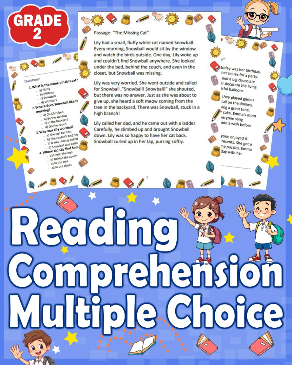 Reading Comprehension Multiple Choice Grade 2: Enhance 2nd grade reading skills with reading comprehension multiple choice grade 2. Engaging practice for improved comprehension