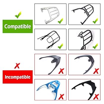 Amazon.com: Mingting Universal Motorcycle Rear Top Box Tail