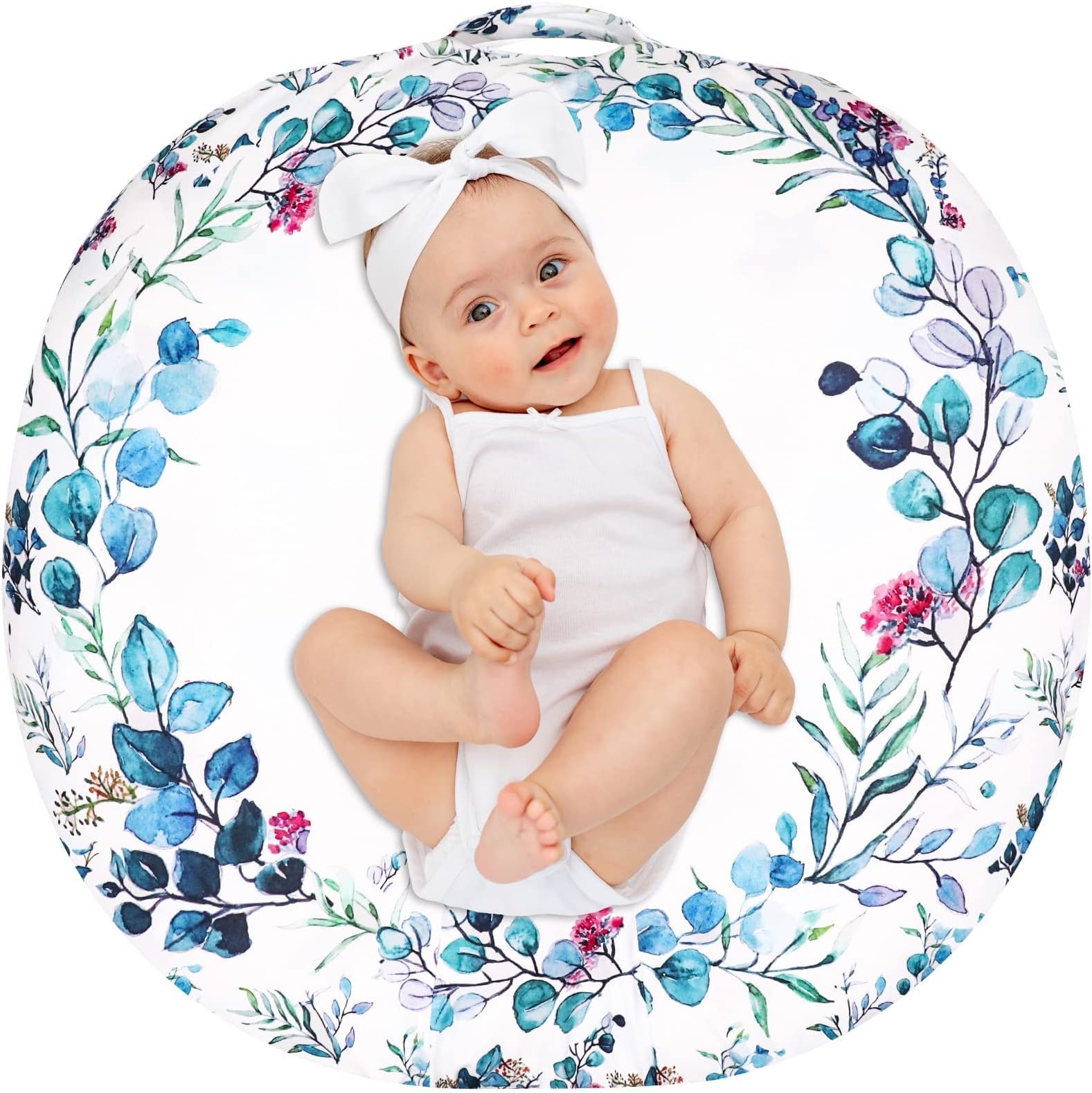 Newborn Lounger Cover for Boys Girls, Removable Lounger Pillow Cover, Soft Snug Fitted Baby Lounger Slipcover