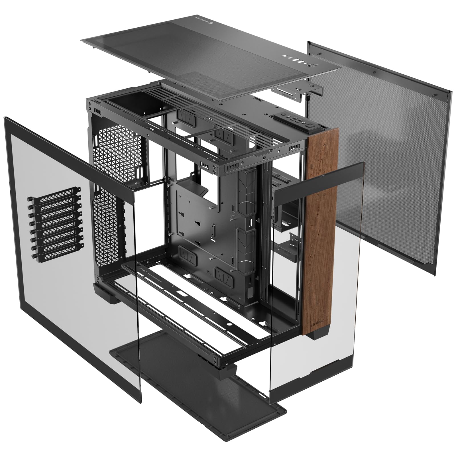 Antec C8 Midi-Tower, Tempered Glass - wood