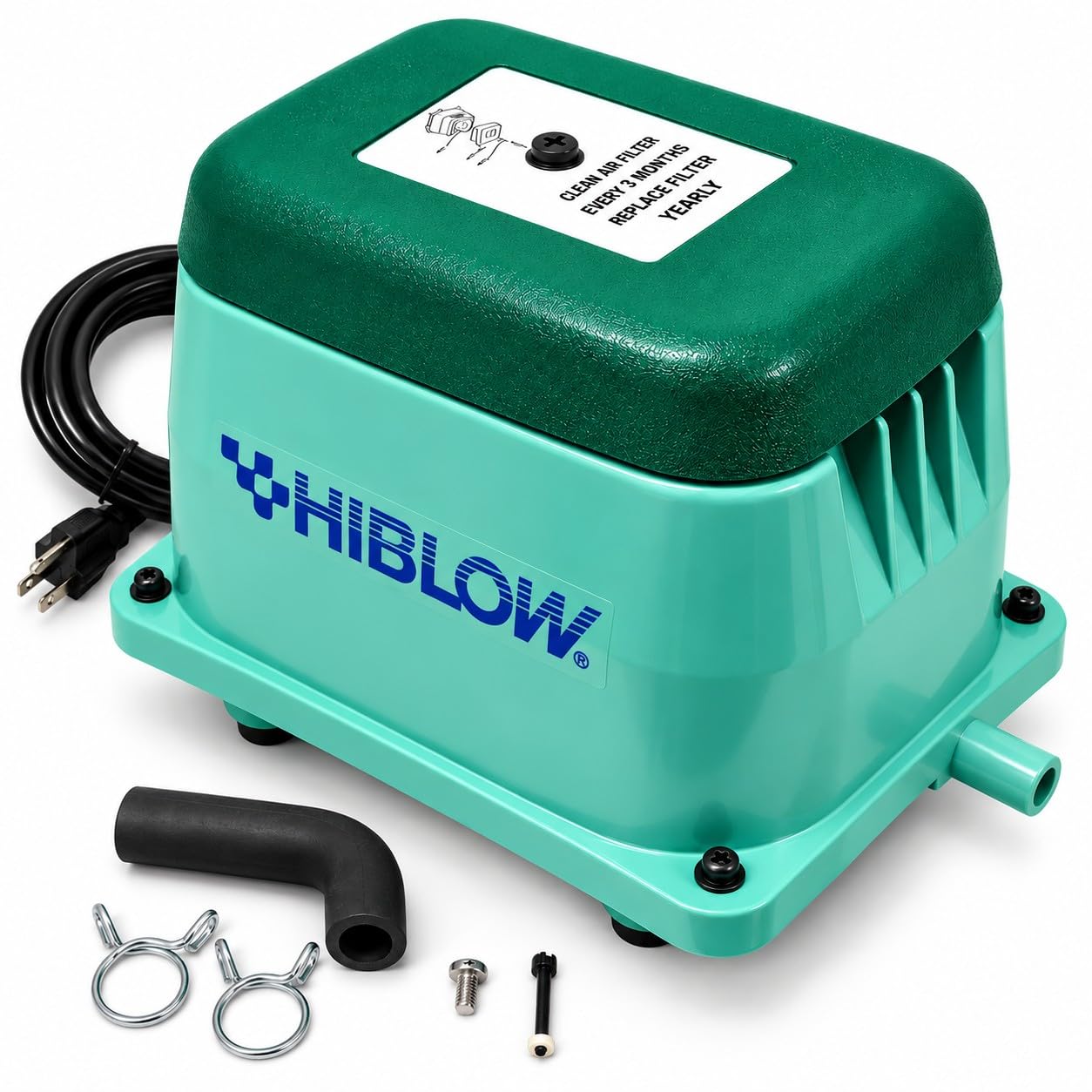 Amazon.com: HIBLOW HP-80-0117 Septic Linear Air Pump with Brass Barb