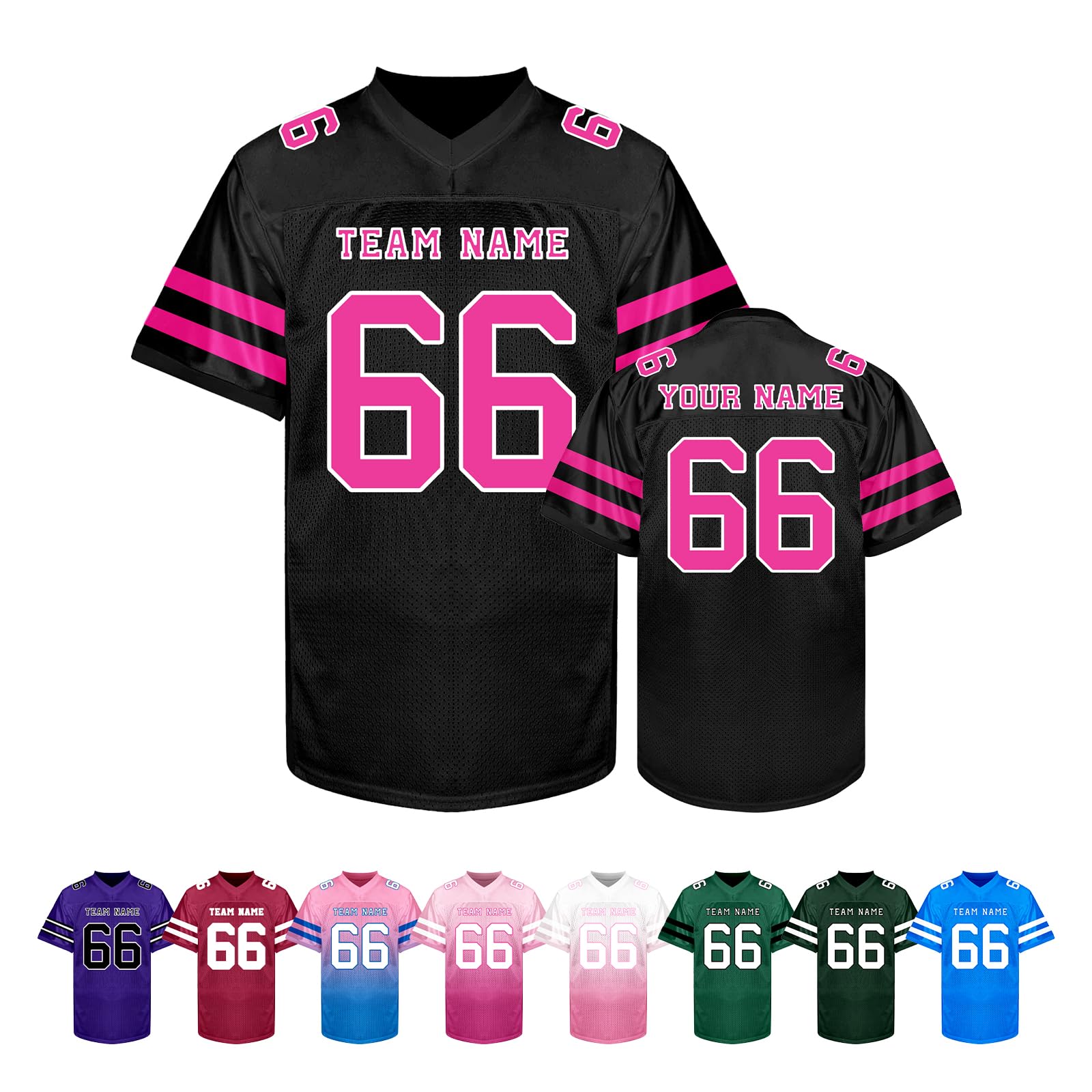 Custom Football Jersey Personalized Team Name Number Logo Customized Shirt for Men Youth Women Kids