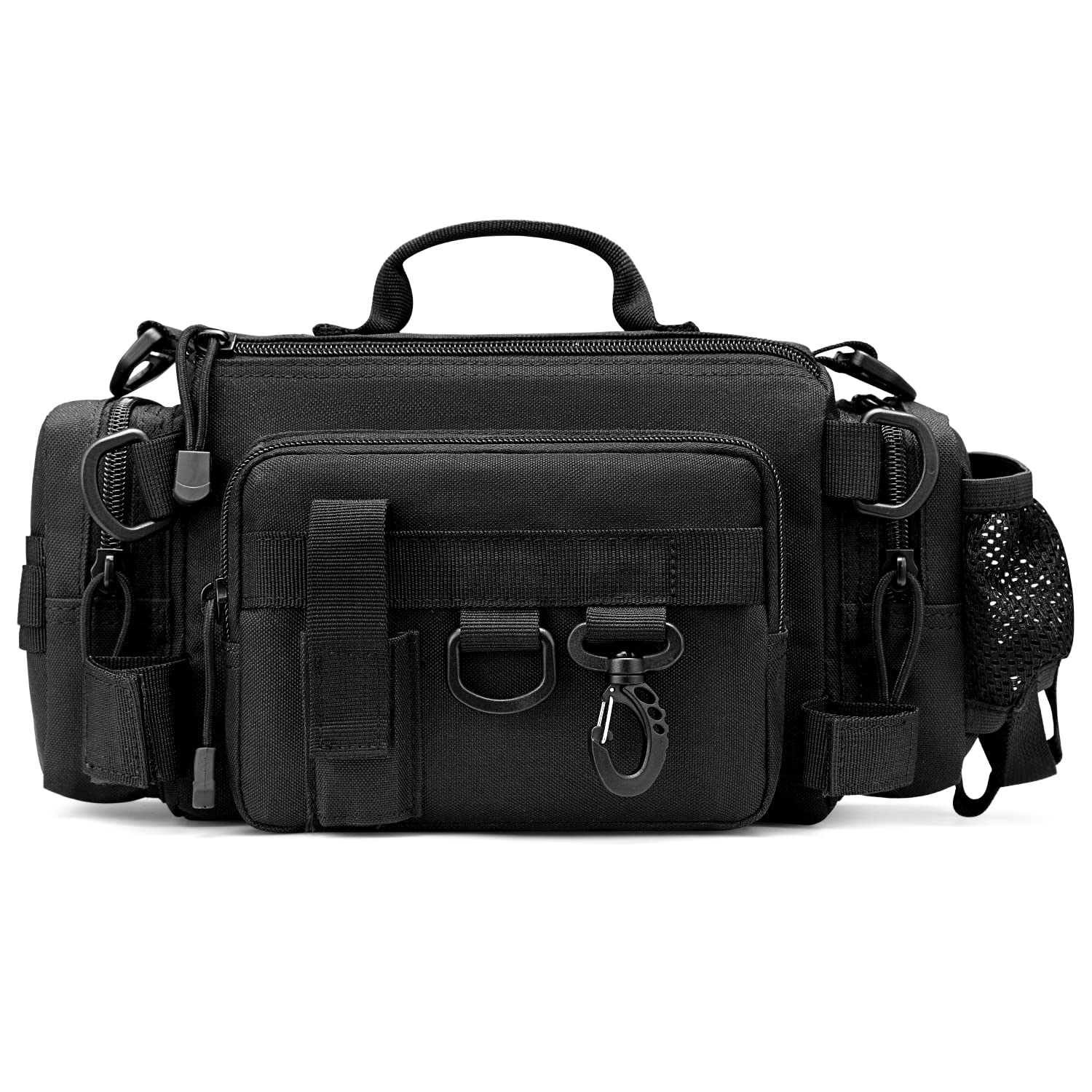 G4Free Sling Fishing Tackle Bag, Outdoor Fishing Storage Pack, Water-Resistant Fishing Bag Cross Body Sling Bag