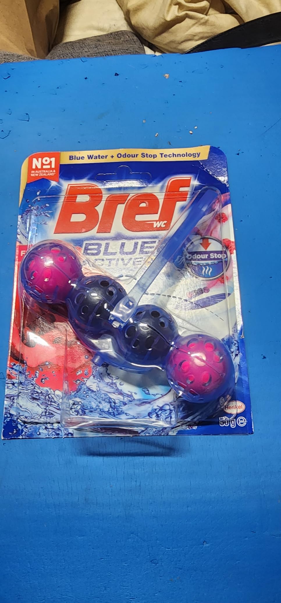 Bref Blue Active Eucalyptus, Rim Block Toilet Cleaner, 2x50g, 100 grams ...