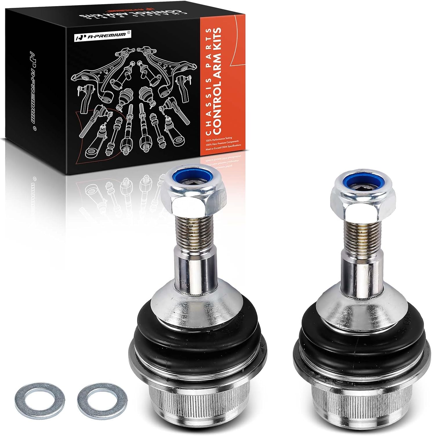 A-Premium 2 x Front or Rear Lower Ball Joint, Compatible with Jeep WK2 Series Grand Cherokee 2011-2021, WK Series Grand Cherokee WK 2022 & Dodge Durango 2011-2023