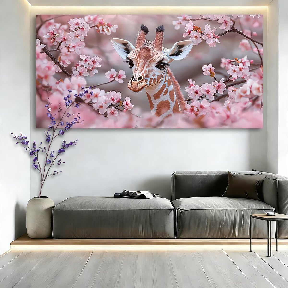 Duża diamentowa żyrafa 100 x 50 cm, zestawy do malowania diamentami 5D dla dorosłych, DIY, kwiaty, klejnot, sztuka dla dorosłych, pełne okrągłe wiertło, kryształowe malarstwo, rękodzieło, dimond, haft