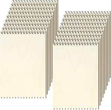Minatee 100 Pcs Beginners Wooden Loom Notched Weaving Loom Basket Weaving Tools for Kids Adult Art Craft Activity Jewelry Motor Skills Crochet Knitting Sewing Teaching Educational, 6 x 9 in