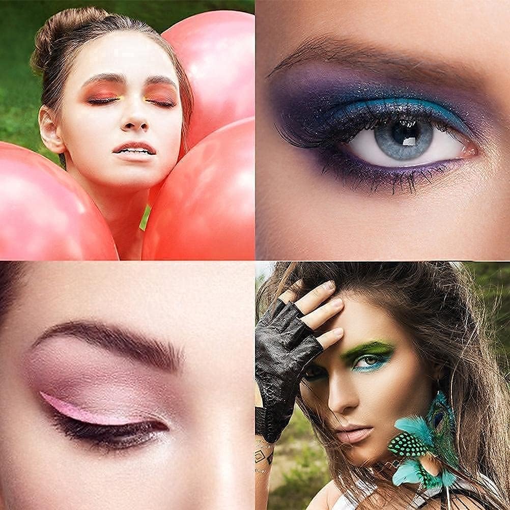 6 in 1 Eyeshadow Crease Line Kit,Eyeshadow Stamp Kit,Silicone Eyeshadow Stamp Crease Tools Lazy