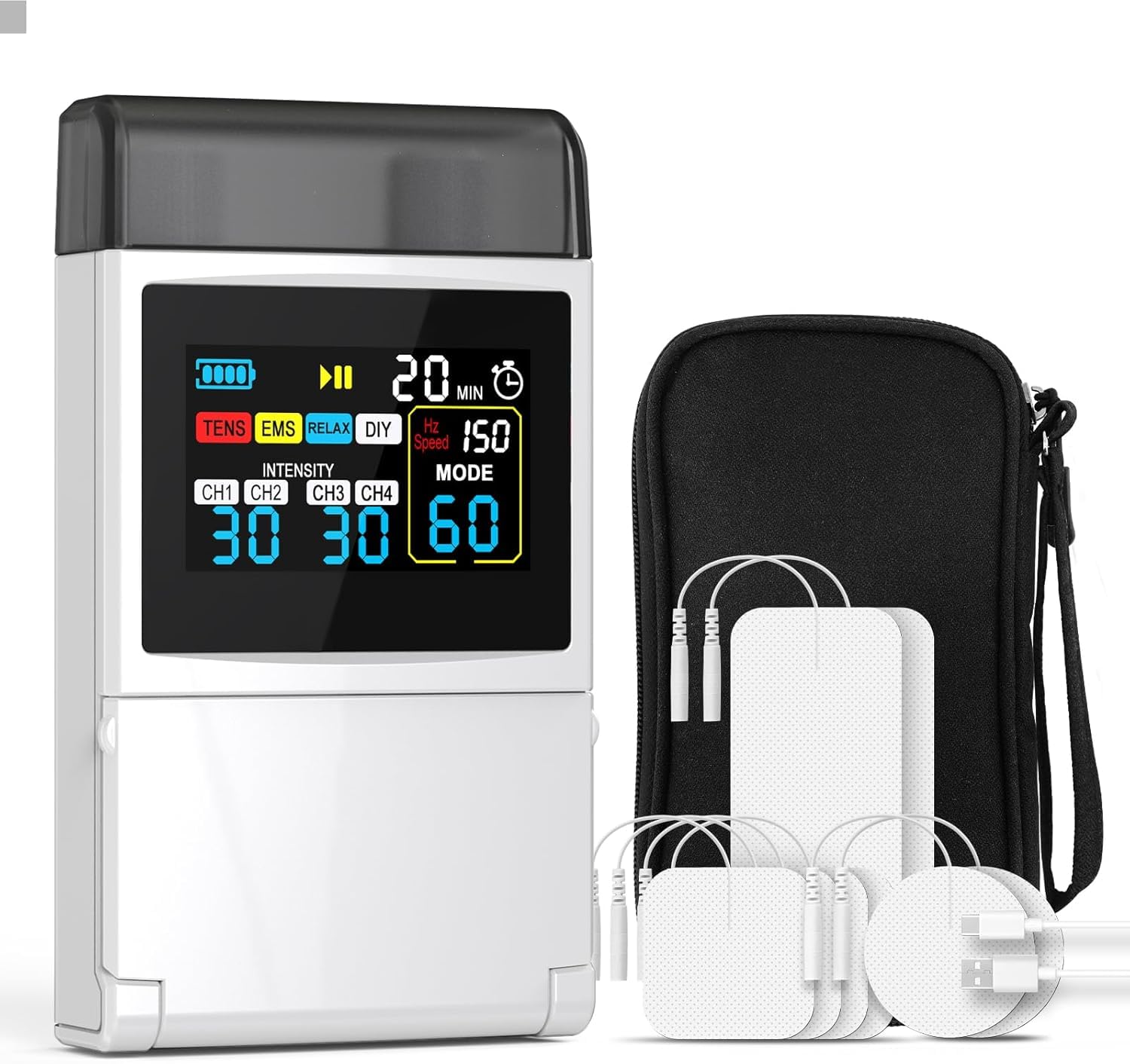 TENS Unit EMS 4-in-1 Color Screen